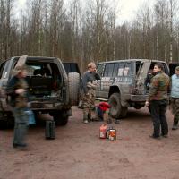 Первые экипажи в исходной точке