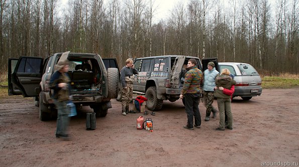 Первые экипажи в исходной точке