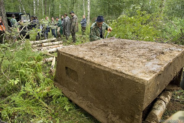 Для качения подкладывали бревна