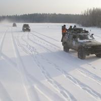 Колонна приближается к цели