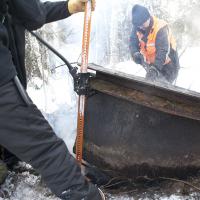 После многочасового разогрева башня оторвалась от грунта