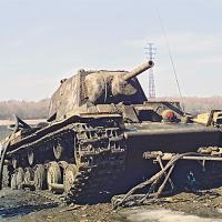 Подъем танка КВ-1