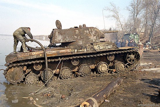 Переправу танк сумел завершить только через 60 лет
