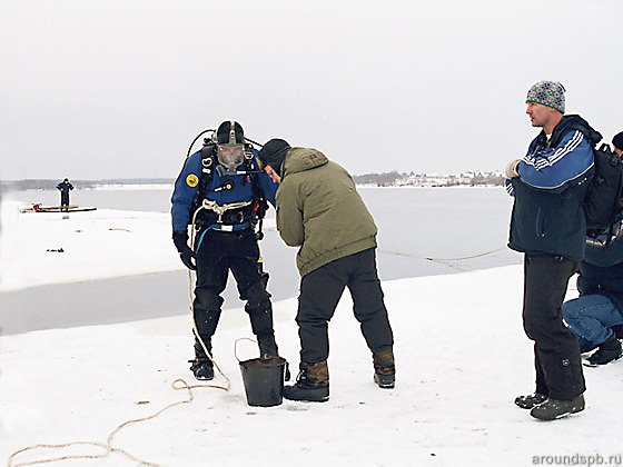 Подготовка к спуску под воду