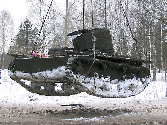 Погрузка танка