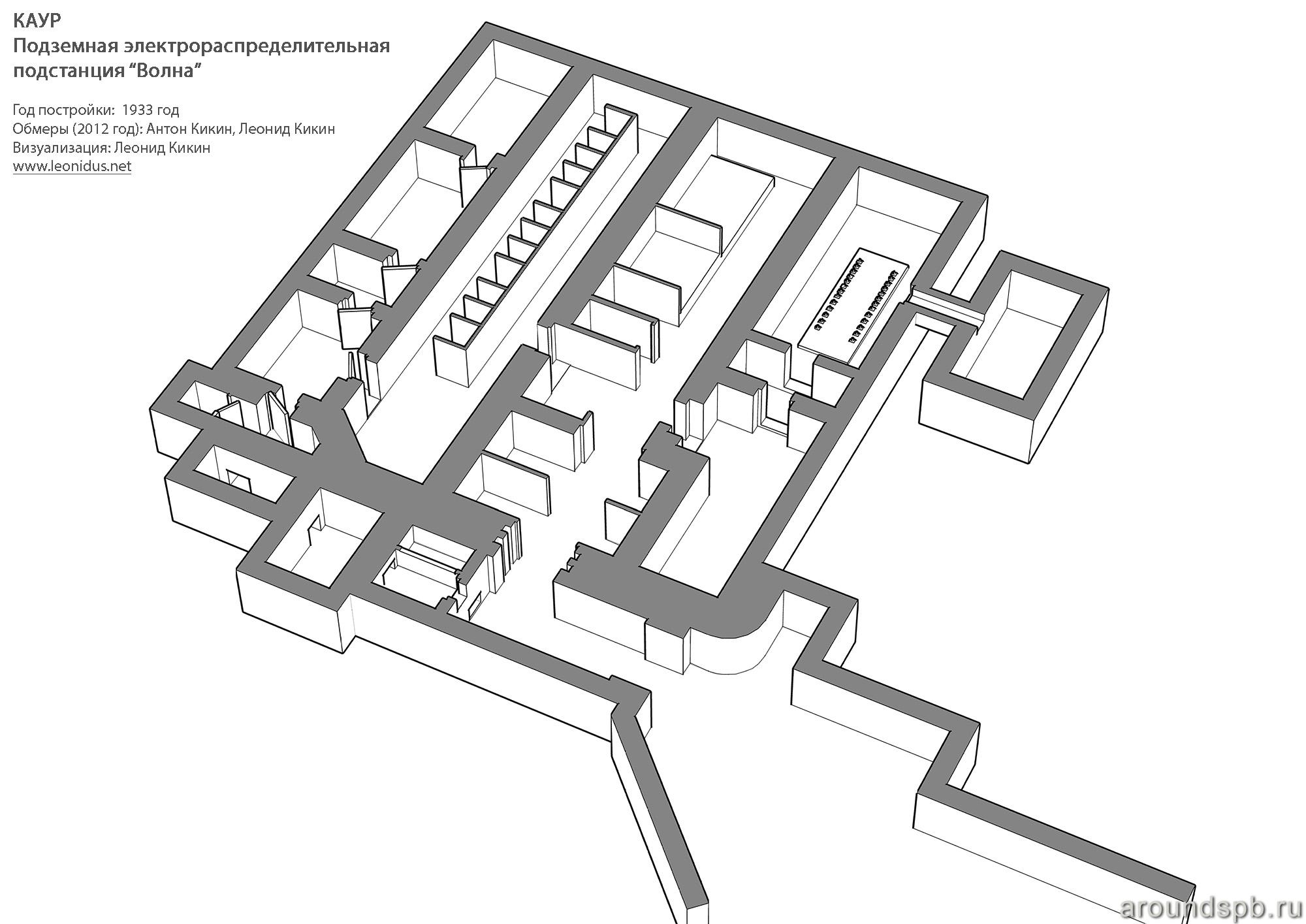 План нижнего этажа Лемболовской подстанции