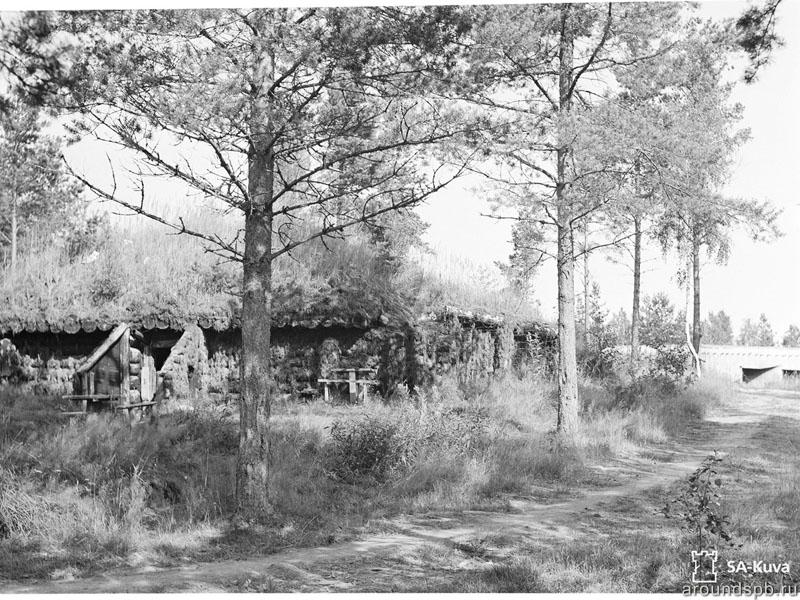 Деревоземляная ОТ 1936 года и бетонный полукапонир 1939 года