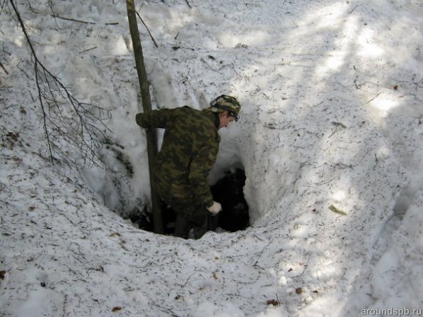 Вход в землянку