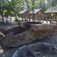 Корпус танка Т-46 в музее «Сестрорецкий рубеж»