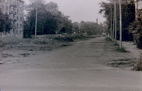 улица Дудко в сторону ул.Бабушкина. 1981 год