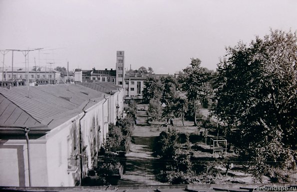 Вид с крыши дома №12 к.2 по ул.Крупской в сторону ул.Дудко