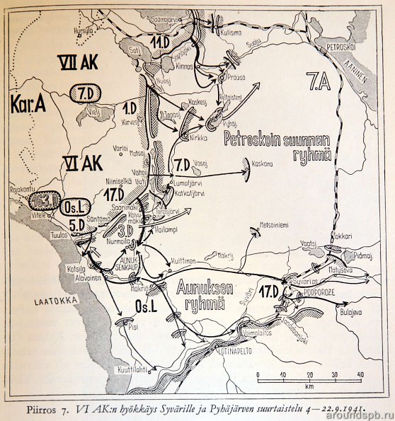 Наступление в Карелии. сентябрь 1941
