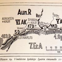 Наступление 7 ОА на Свеири. 1942