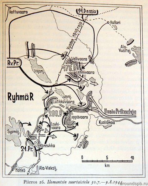 Бои в Иломантси. 1944