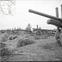 Позиция тяжелой артиллерий в деревне Порлампи
