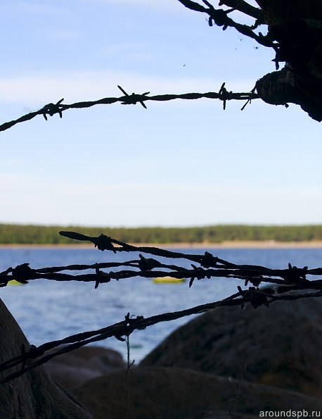 следы прошедшей войны на берегах