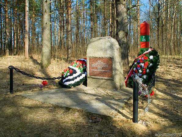 место гибели пограничника А.Д.Гарькавого. вблизи "Невского Пятачка"