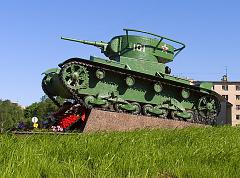 танк-памятник в Выборге