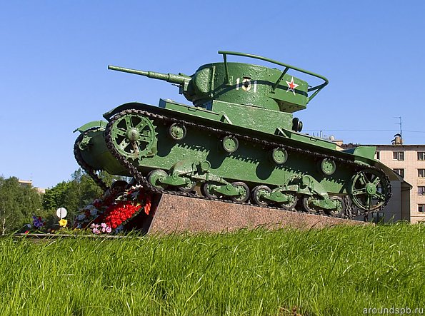танк-памятник в Выборге