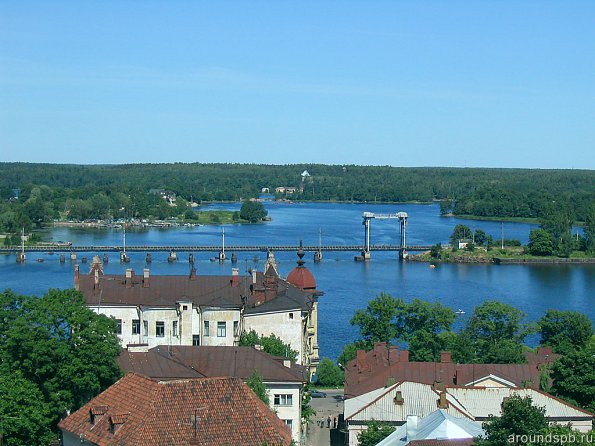 вид с Часовой башни на залив Салаккалахти