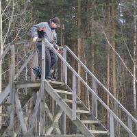 Первый раз на горке